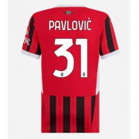 Dres AC Milan Strahinja Pavlovic #31 Domaci za Žensko 2024-25 Kratak Rukav